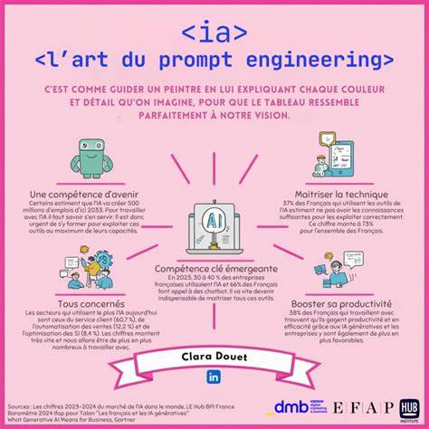 infographie prompt engineering et IA