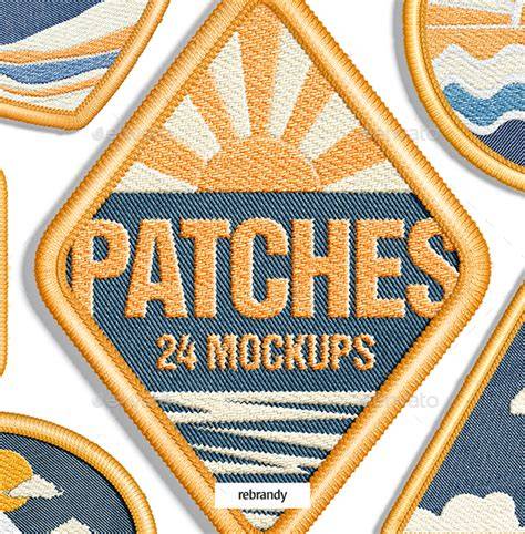 Mockups Patch PSD et textures tissus