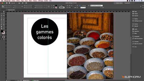Illustration importation et calques dans InDesign