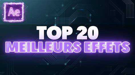 infographie des effets After Effects