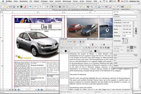 exemple poster Scribus layout alignement