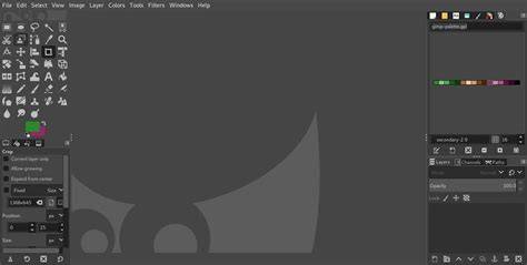 palette et editor de palette en GIMP
