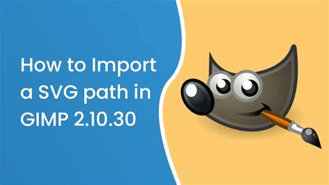 import SVG tracés gimp concept