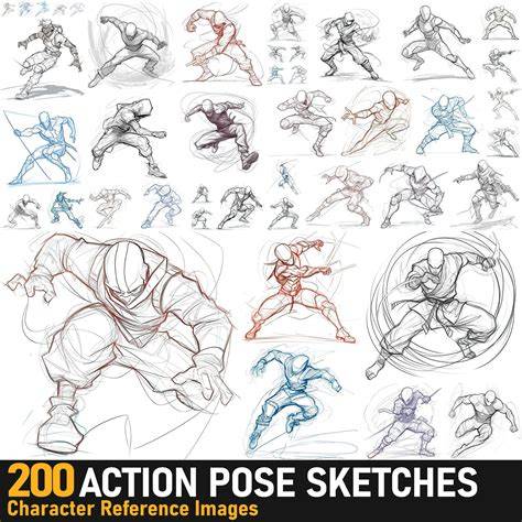 Pose reference references infographic (pose planning)