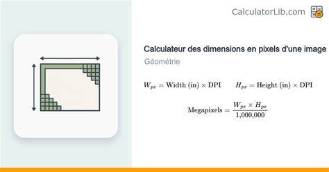 schéma dpi et dimensions en pixels