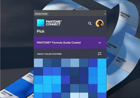 Extension Pantone Connect interface (illustration du plugin)