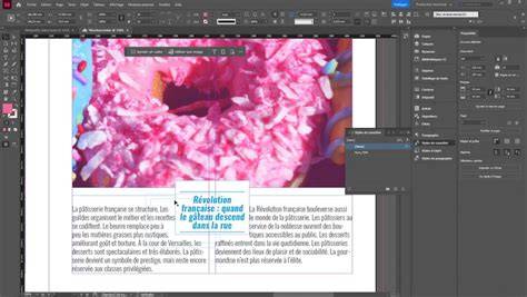 Bloc couleur et lisibilité InDesign