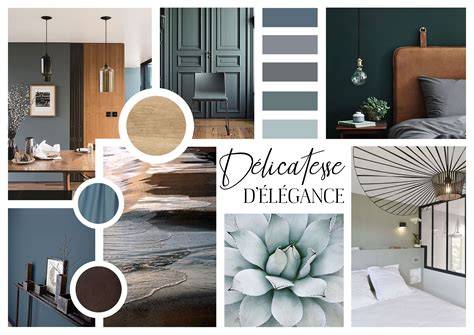 planche tendance intérieur moodboard