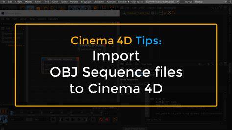 Schéma processus import Cinema 4D