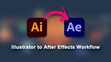 illustration d’un workflow After Effects