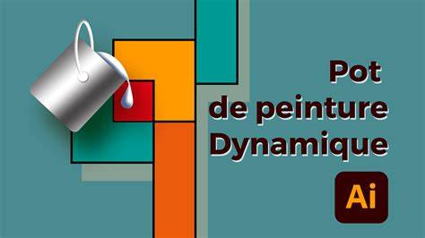illustration du pot de peinture dynamique dans Illustrator