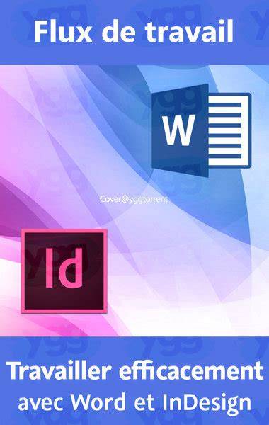 infographie PAO et flux de travail InDesign