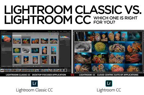 Infographie sur le flux Lightroom Classic vs Lightroom CC