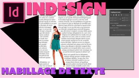 habillage texte image inDesign illustration guide