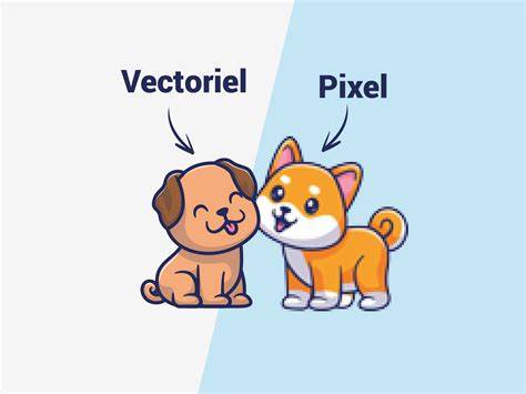 illustration de graphismes vectoriels et bitmap