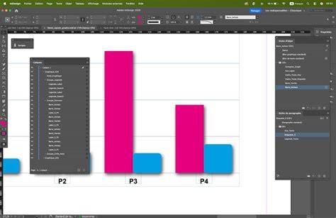 Diagramme d histogrammes dans InDesign