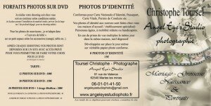 Dépliant pub Angel eye's studio 2015